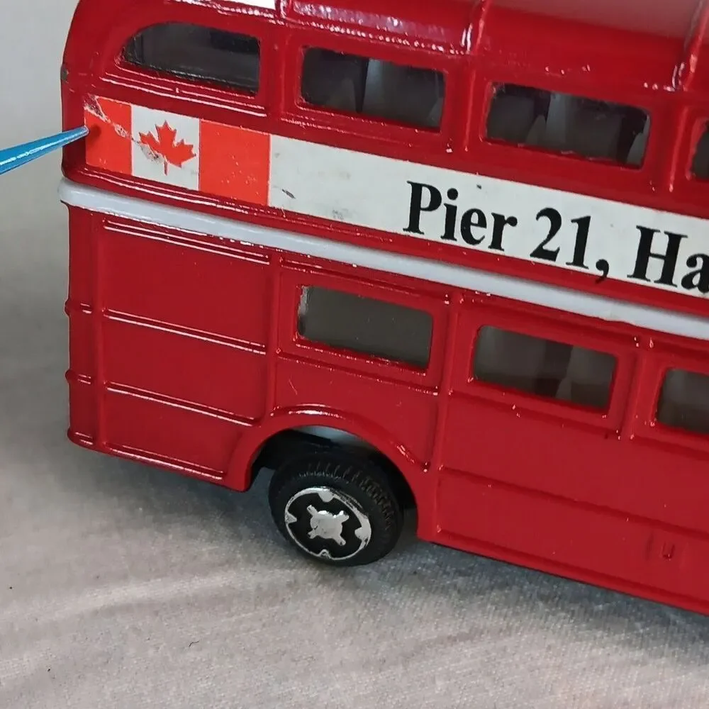 Halifax Canada Double Decker Diecast Red Pier One Imports Souvenir Toy